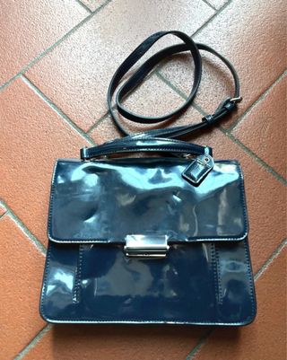 Borsa Clarks vernice blu