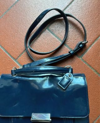 Borsa Clarks vernice blu