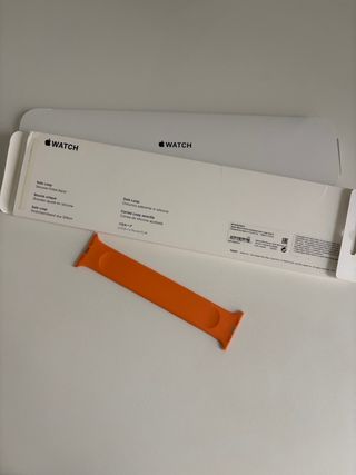 Correa Apple Watch Original Silicona 45mm Naranja