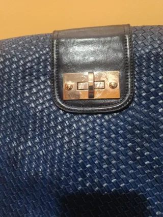 Bolso de hombro azul