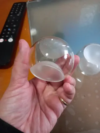 Pantalla de lámpara de cristal tengo 18 unidades.