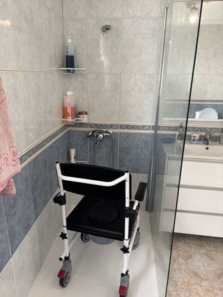 Silla inodoro con ruedas