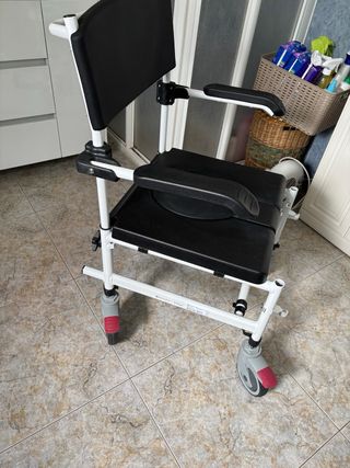 Silla inodoro con ruedas