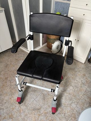 Silla inodoro con ruedas