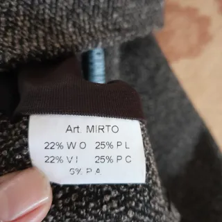 Gonna Sangermano 20% Lana Made in Italy