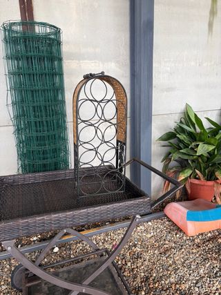 Carrito camarero aluminio y fibra