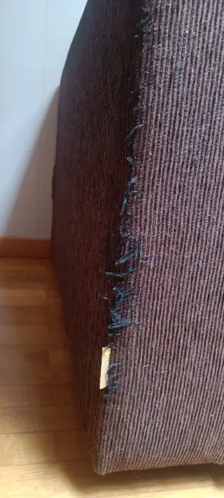 Sofá Cama Tela Beige y Marrón