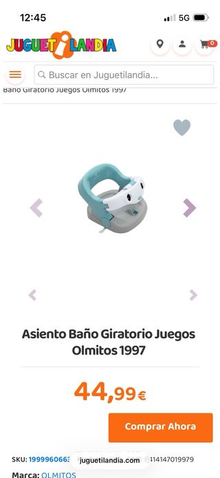 Silla de baño Olmitos bebé
