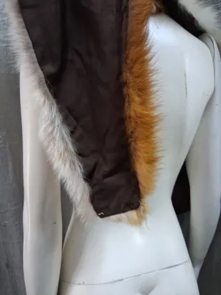 Stola scialle collo vera pelle donna