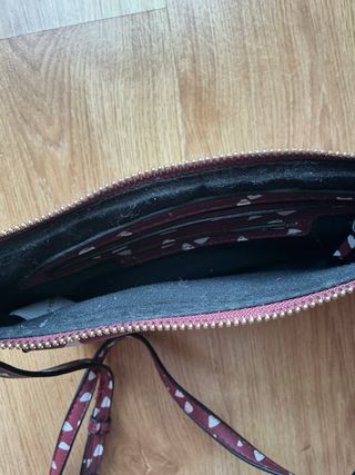 Bolso Parfois burdeos y blanco