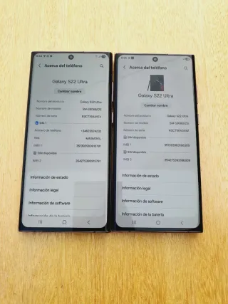 Lote 2 Samsung Galaxy S22 Ultra