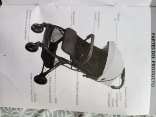 Silla de paseo bebé hasta 15 kg