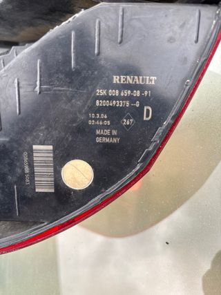 Foco trasero derecho de  renault scenic 2