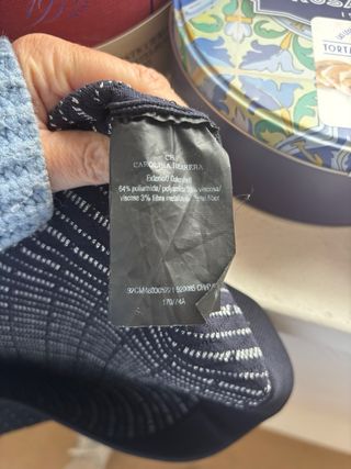 Falda punto CH azul marino