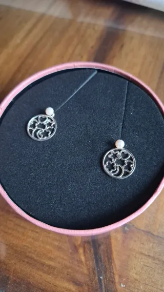 Pendientes Tous Plata y Perla SIN USAR