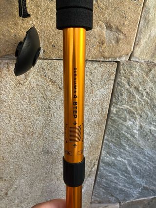 Bastones de trekking naranjas