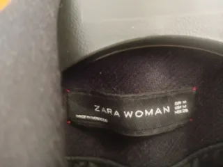 Abrigo lana militar azul marino