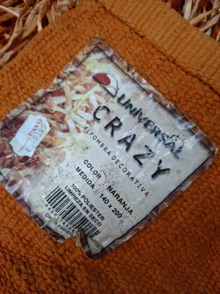 Alfombra naranja 140x200