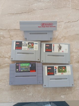 Lote 4 Juegos Super Nintendo: FIFA 97, FIFA 96, PG