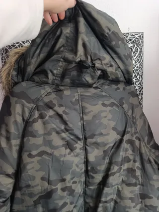 Anorak acolchado camuflaje hombre