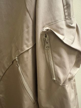 Cazadora bomber beige hombre