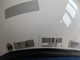 Casco Rallye Peltor Blanco xl año fabricación 2006