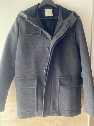 Abrigo corto Mango gris hombre