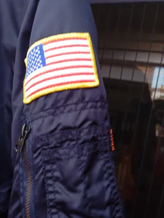 Chaqueta Bomber NASA Azul