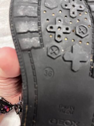 Botas Geox niña negras con estrellas