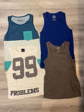 Pack 4 Camisetas Hombre Talla L