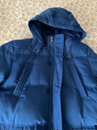 Abrigo plumífero azul Tommy Hilfiger