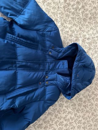 Abrigo plumífero azul Tommy Hilfiger
