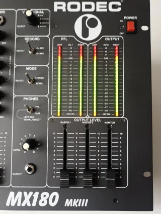 Rodec MX 180 MKIII Mezclador DJ