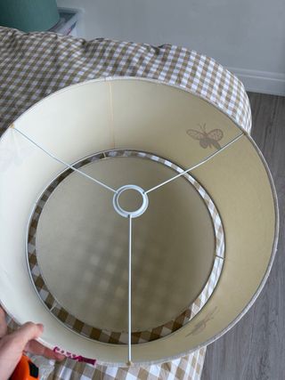 Estor y lámpara mariposas