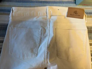 Pantalón pana mujer Ralph Lauren beige