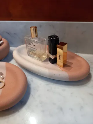 Set bagno ceramica e pietra