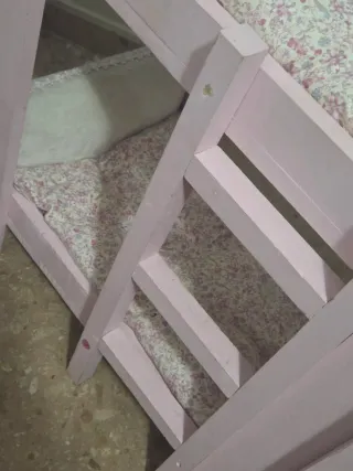 Litera Muñecas Madera Armario Shabby Chic