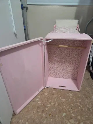 Litera Muñecas Madera Armario Shabby Chic