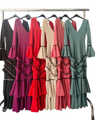 Traje de flamenca volantes