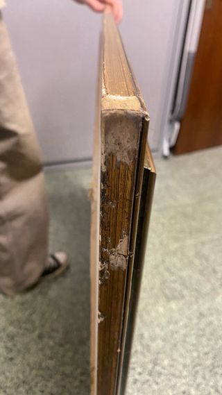 Cuadro antiguo barcos y figuras