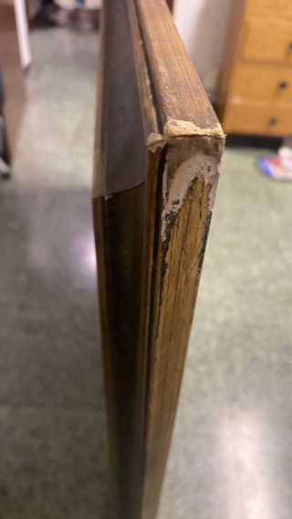 Cuadro antiguo barcos y figuras