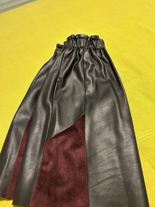 Minifalda Patchwork Negro y Rojo