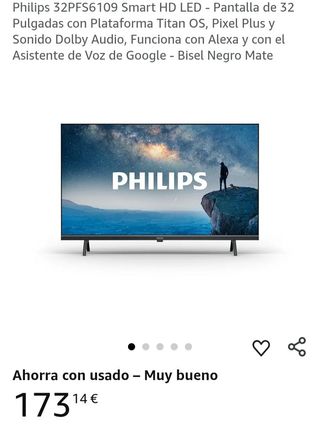 Televisor Philips 32PFS6109 Smart HD LED 32