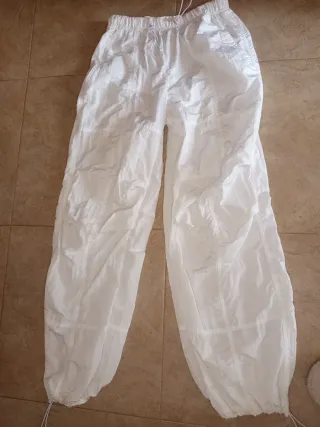 Pantalón ancho blanco