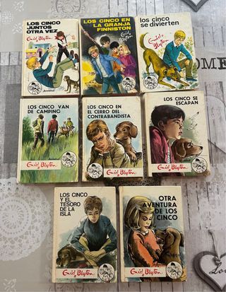 Lote de libros de Los Cinco