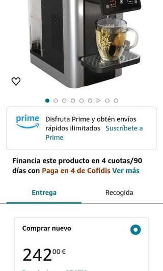 Dispensador de agua caliente y fria