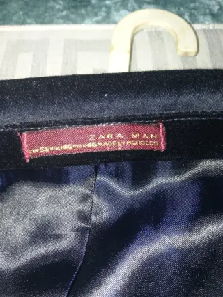 Chaqueta Zara Terciopelo Negra