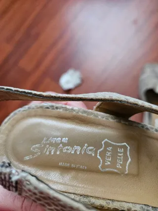 Scarpe Sintonia donna vera pelle beige 39