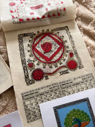 Calendario Mandalas y Pinturas de la India