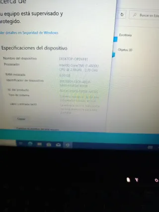 Dell E7240 i7 4ª Gen 6GB RAM 118GB Disco